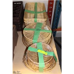 LOT OF ASSORTED BASKETS