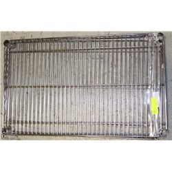 LOT OF 2 METRO/NSF CHROME SHELVES
