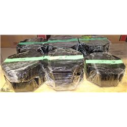 135PC OCTAGON SERVING PLATES COLOR BLACK