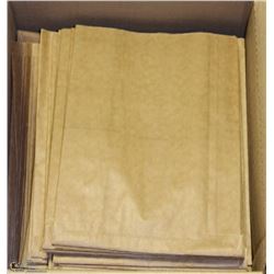 BOX W/ TAKE OUT WAX BAGS AND 2 BAGS OF SANITIZER