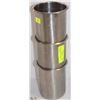 Image 1 : LOT OF 3 STAINLESS STEEL CANNISTERS