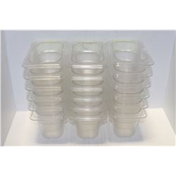 LOT OF EIGHTEEN 1/9 X4" RECTANGLE  INSERTS