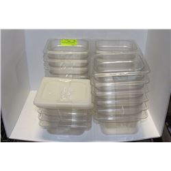 LOT OF TWENTY TWO 1/6 X4" SQUARE INSERTS