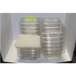 LOT OF TWENTY TWO 1/6 X4" SQUARE INSERTS