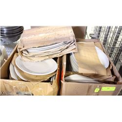 LOT OF 54 OVAL 12" PLATES