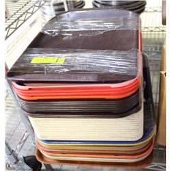 22) STACK OF SERVING TRAYS