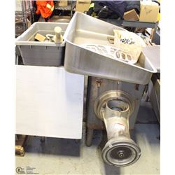 HOBART MEAT GRINDER WITH MEAT SINK AND