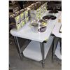 Image 1 : ME-21# 30"X60" S/S WORK TOP TABLE WITH GALVANIZED