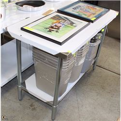 ME-20# 24"X48" S/S WORK TOP TABLE WITH GALVANIZED