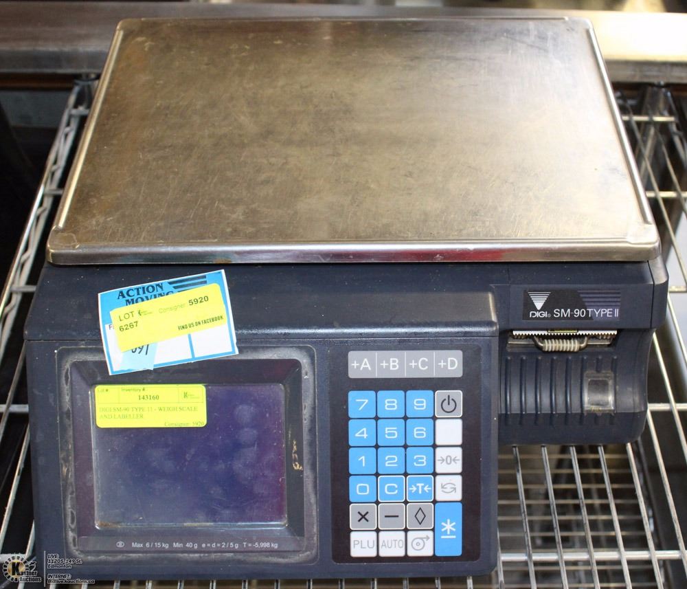 DIGI SM-90 TYPE 11 - WEIGH SCALE AND LABELLER