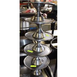 5 ALUMINIUM PIZZA SERVING TRAYS