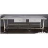 Image 1 : METAL TOP PREP TABLE WITH 2 DRAWERS