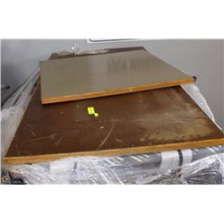 LOT OF 9PCS WOODEN TABLE TOPS 30"X30" EACH