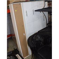 LOT OF 5 WOODEN EMPLOYEE LOCKERS