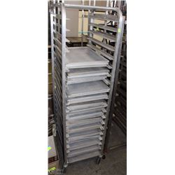 ALUMINIUM BREAD RACK WITH TRAYS