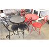 Image 1 : LOT OF 2 PATIO TABLES AND 4 CHAIRS