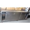 Image 1 : SS PREP TABLE WITH EXTERIOR DOORS - 7' X 29.5"