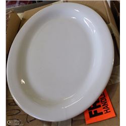 BOX OF TWELVE 14" SERVING PLATTERS