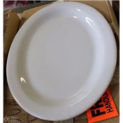 BOX OF TWELVE 14" SERVING PLATTERS