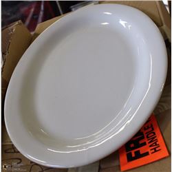 BOX OF TWELVE 14" SERVING PLATTERS