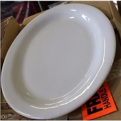 BOX OF TWELVE 14" SERVING PLATTERS