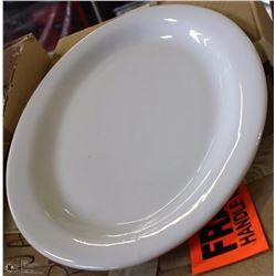BOX OF TWELVE 14" SERVING PLATTERS