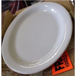 BOX OF TWELVE 14" SERVING PLATTERS