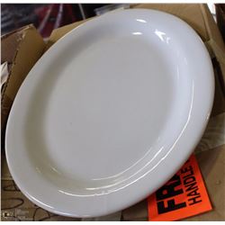 BOX OF TWELVE 14" SERVING PLATTERS