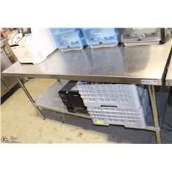 STAINLESS STEEL PREP TABLE BACKSPLASH INCLUDED