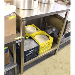 STAINLESS STEEL EQUIPMENT SHELF 38"X28"X44"H