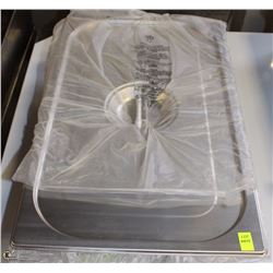 ME-19#  S/S FOOD PAN FULL SIZE 6" DEEP W/LID
