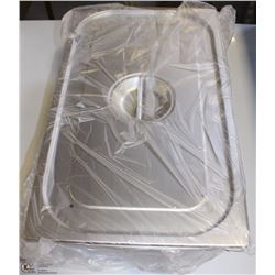 ME-19#  S/S FOOD PAN FULL SIZE 6" DEEP W/LID