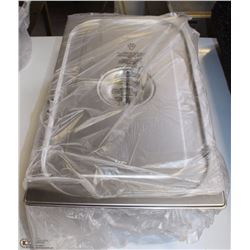 ME-19#  S/S FOOD PAN FULL SIZE 6" DEEP W/LID