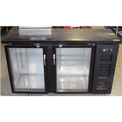 2 DOOR BAR FRIDGE 34-5/8 X 57-5/8 X 20-1/2