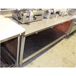 LARGE SS WORK TABLE 83" X 29.5"