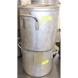 PAIR COOKING POTS WITH LIDS