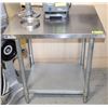 Image 1 : STAINLESS STEEL PREP TABLE
