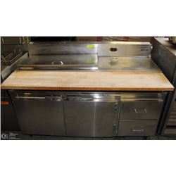 MKE PREP TABE WITH 2 DRAWERS AND 2 DOORS