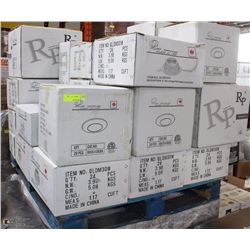 SKID OF ASSORTED POT-LIGHT TRIMS