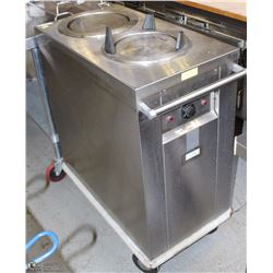 29) S/S PLATE WARMER ON WHEELS