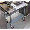 Image 1 : EFI STAINLESS STEEL 2 SHELF UTILITY CART ON WHEELS
