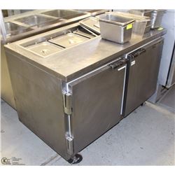 BEVERAGE-AIR 2 DOOR STAINLESS STEEL REFRIGERATED