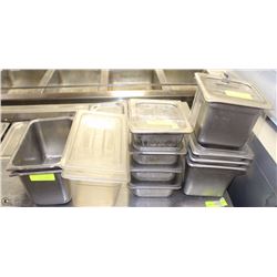 LOT OF ASSORTED STEEL INSERTS & PLASTIC INSERT