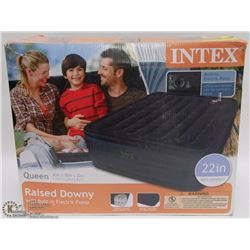 INTEX QUEEN AIR MATTERESS WITH BUILT IN PUMP