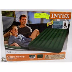 INTEX FULL CLASSIC DOWNY AIR MATTRESS WITH