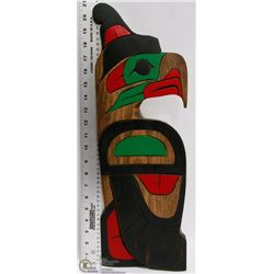 REESE PATRICK HAND CARVED WOODEN TOTEM PIECE