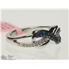 Image 2 : #1-STERLING SILVER DIAMOND RING