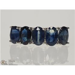 #10-10K WHITE GOLD SAPPHIRE RING