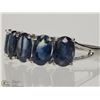 Image 2 : #10-10K WHITE GOLD SAPPHIRE RING