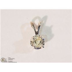 #11-14K WHITE GOLD DIAMOND PENDANT NECKLACE